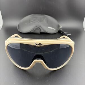 VTG Bolle CHRONO SHIELD 80's Ski Snow Glasses Chronoshield W Case and Extra Lens
